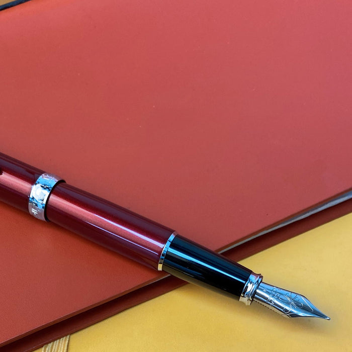 Diplomat Excellence A2 Magma Red Fountain Pen - Pen Boutique Ltd
