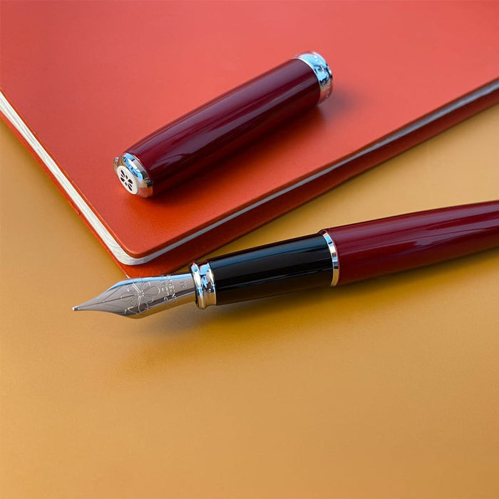 Diplomat Excellence A2 Magma Red Fountain Pen - Pen Boutique Ltd