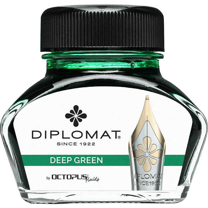 Diplomat Ink Bottle - Deep Green - 30 ml - Pen Boutique Ltd