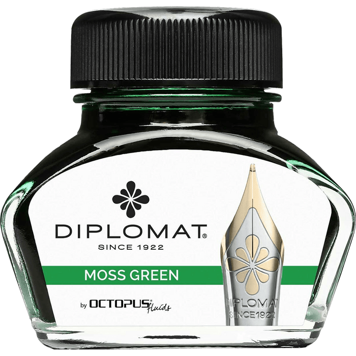 Diplomat Ink Bottle - Moss Green - 30 ml - Pen Boutique Ltd