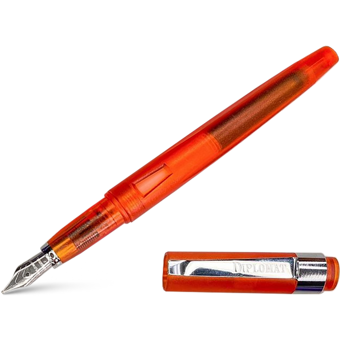 Diplomat Magnum Demo Fountain Pen - Orange - Pen Boutique Ltd