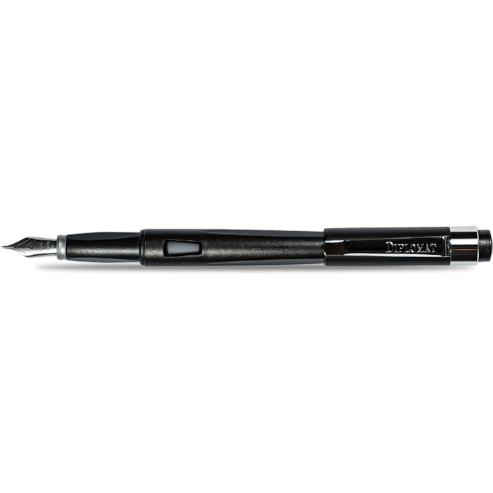 Diplomat Magnum Fountain Pen - Crow Black - Pen Boutique Ltd