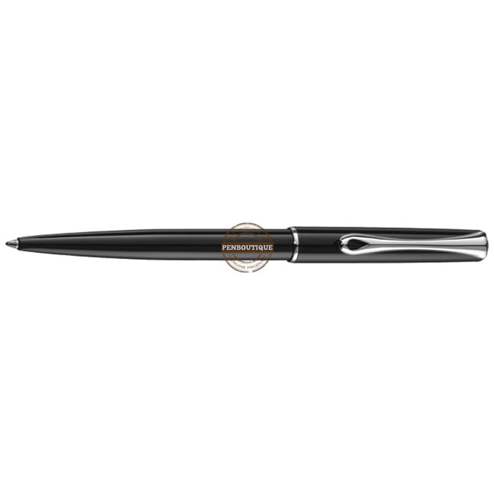 Diplomat Traveller EasyFLOW Ballpoint Pen - Black Lacquer - Pen Boutique Ltd