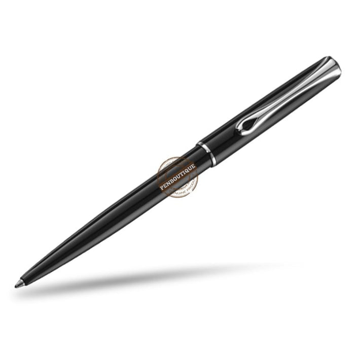 Diplomat Traveller EasyFLOW Ballpoint Pen - Black Lacquer - Pen Boutique Ltd