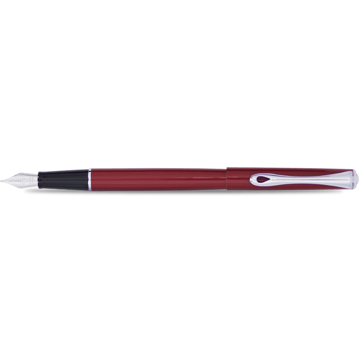 Diplomat Traveller Fountain Pen - Dark Red - Pen Boutique Ltd