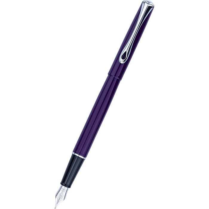 Diplomat Traveller Fountain Pen - Deep Purple - Pen Boutique Ltd