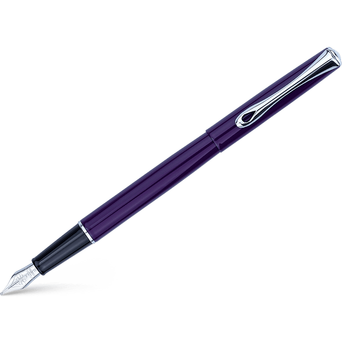 Diplomat Traveller Fountain Pen - Deep Purple - Pen Boutique Ltd