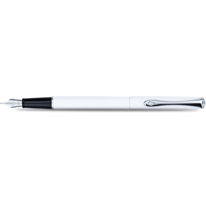 Diplomat Traveller Fountain Pen - Snowwhite - Pen Boutique Ltd