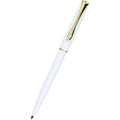 Diplomat Traveller Mechanical Pencil - Snowwhite - Gold Trim - Pen Boutique Ltd