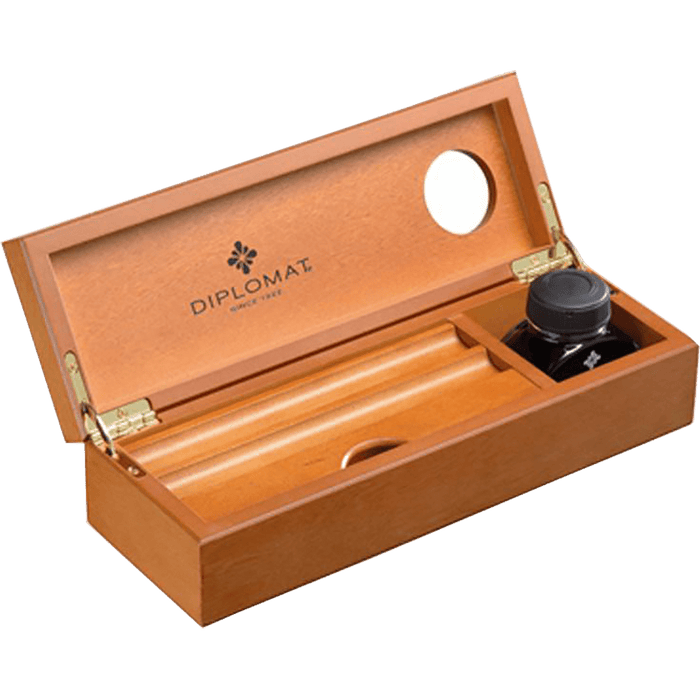 Diplomat Wooden Desk Equipment Cherrywood with ink - Pen Boutique Ltd