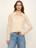 Dreamer Lace Shirt Bone Petite Sizing