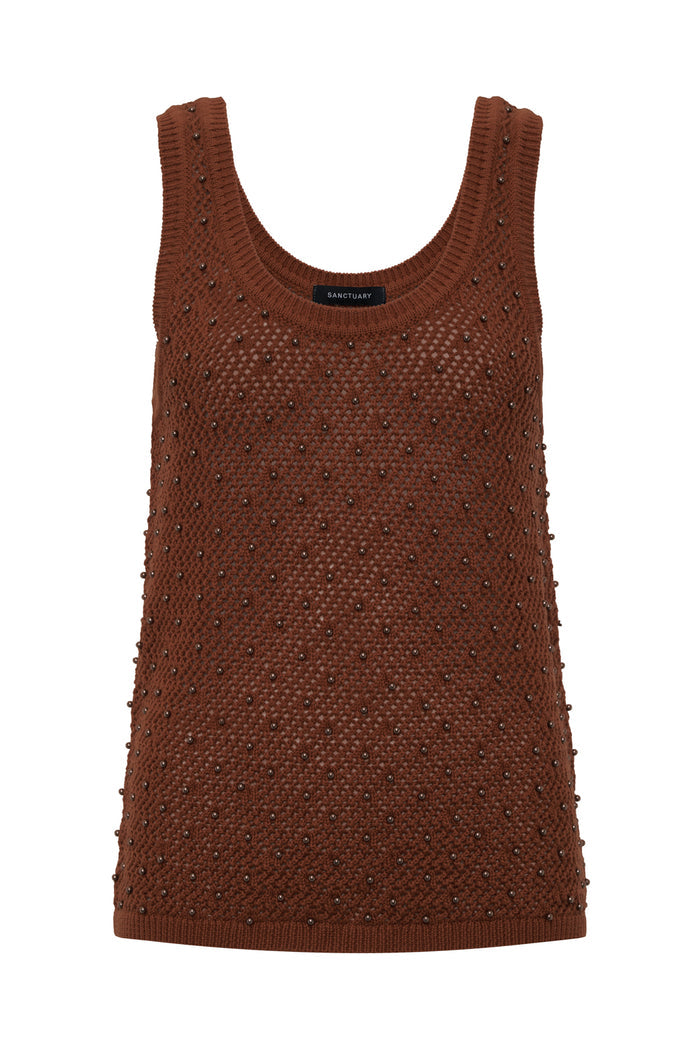 Dune Studded Tank Ancient Clay