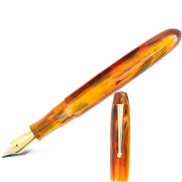 Edison Collier Fountain Pen - Antique Marble 18k - Pen Boutique Ltd