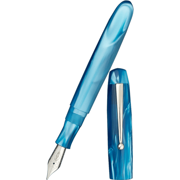 Edison Collier Fountain Pen - Azure Skies - 18K Nib - Pen Boutique Ltd