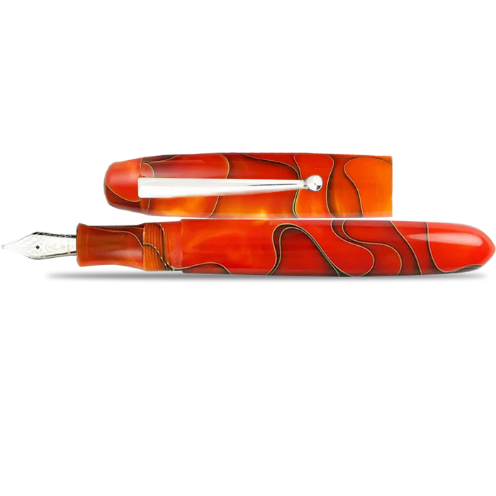 Edison Collier Fountain Pen Persimmon Swirl - Pen Boutique Ltd
