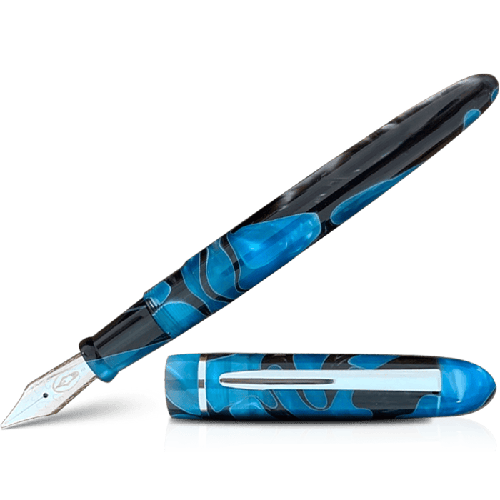 Edison Menlo Fountain Pen - Blue Grotto - Pen Boutique Ltd