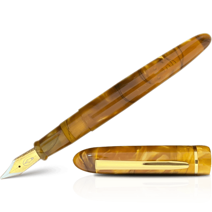 Edison Menlo Fountain Pen - Sweet Honey - Pen Boutique Ltd