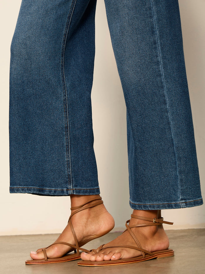 Ekara Crop Jean Dark Wash