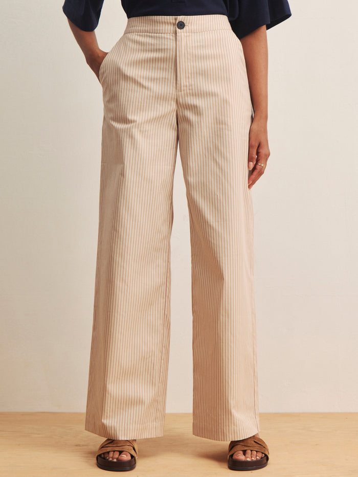 Eloise Stripe Trouser Dark Opal Pinstripe