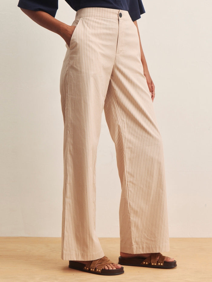 Eloise Stripe Trouser Dark Opal Pinstripe
