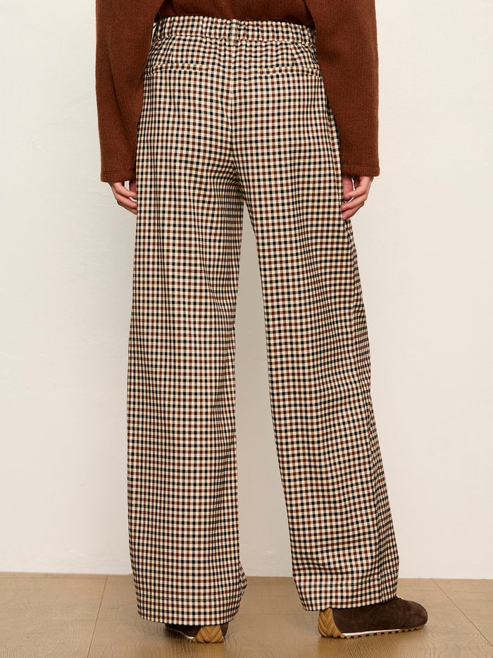 Eloise Trouser Burnt Cocoa Check
