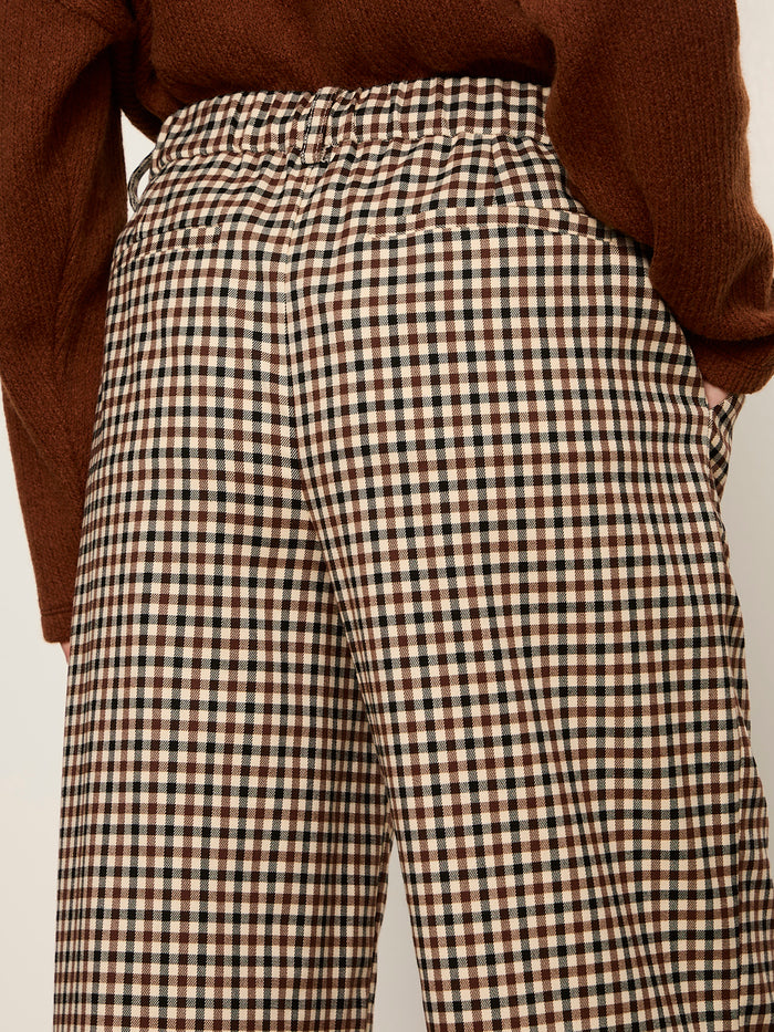 Eloise Trouser Burnt Cocoa Check