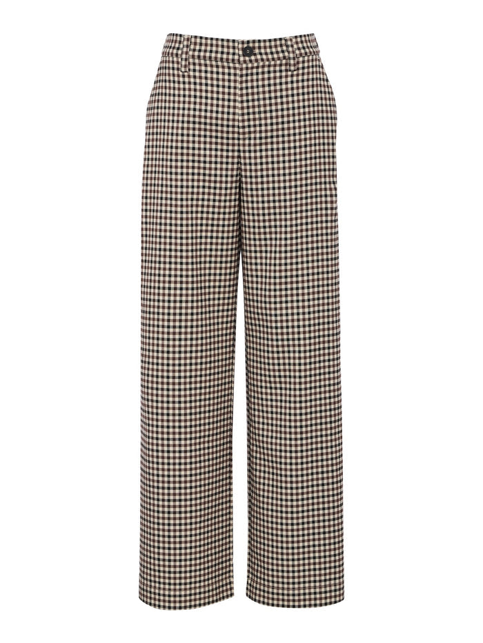 Eloise Trouser Burnt Cocoa Check