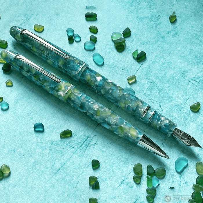 Esterbrook Estie Ballpoint Pen - Sea Glass - Palladium Trim - Pen Boutique Ltd