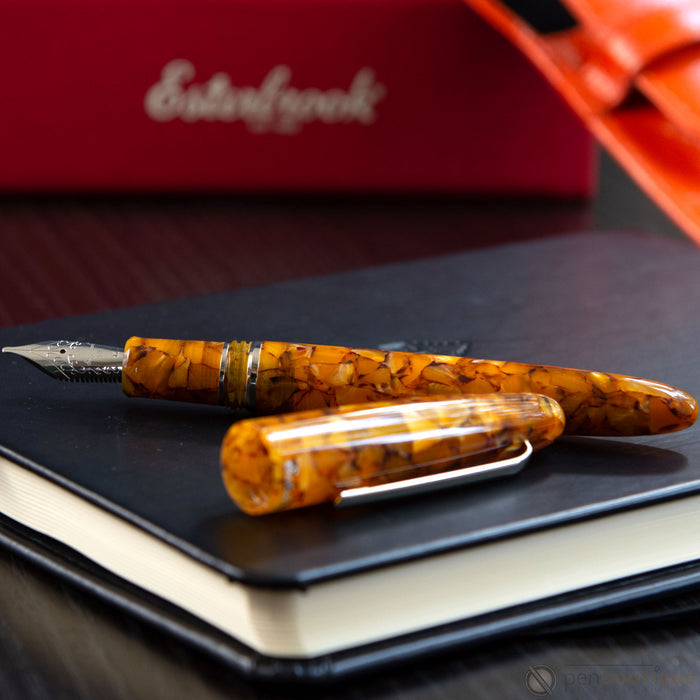 Esterbrook Estie Fountain Pen - Honeycomb - Silver Trim - Pen Boutique Ltd