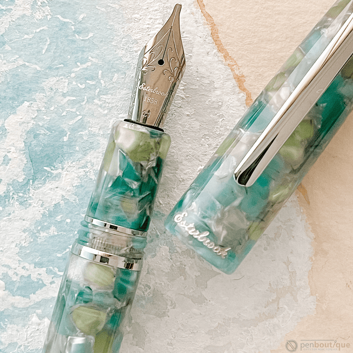 Esterbrook Estie Fountain Pen - Sea Glass - Palladium Trim - Oversized - Pen Boutique Ltd