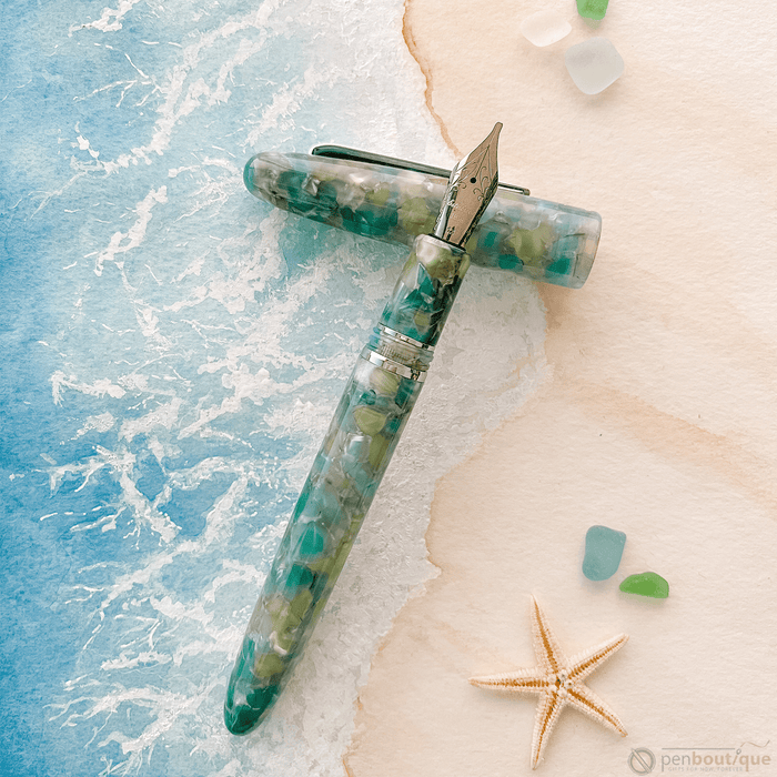 Esterbrook Estie Fountain Pen - Sea Glass - Palladium Trim - Oversized - Pen Boutique Ltd