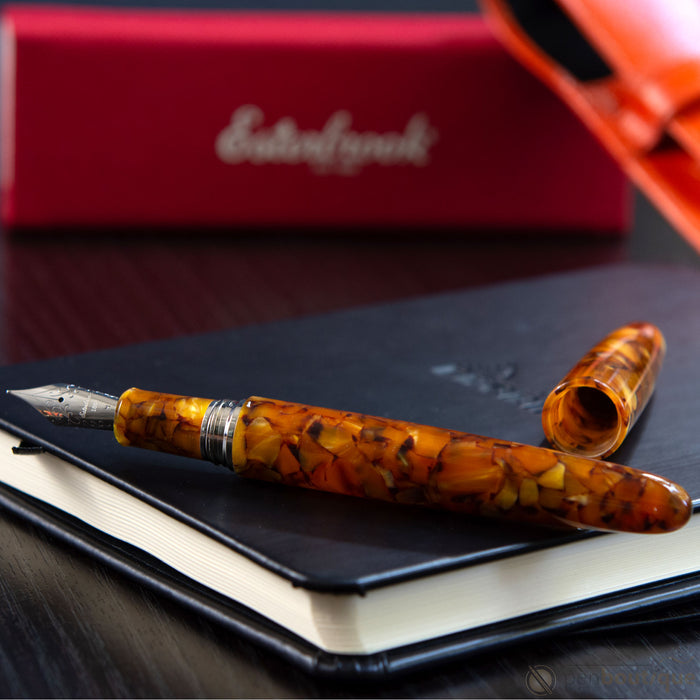 Esterbrook Estie Oversized Fountain Pen - Honeycomb - Silver Trim - Pen Boutique Ltd