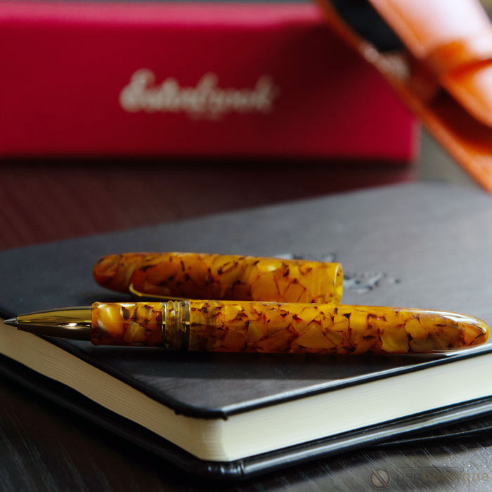 Esterbrook Estie Rollerball Pen - Honeycomb - Gold Trim - Pen Boutique Ltd