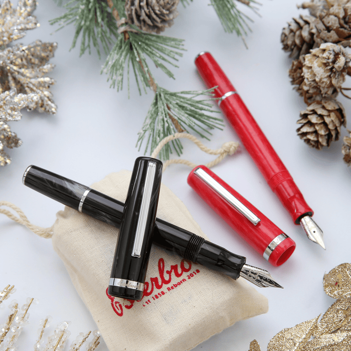 Esterbrook JR Fountain Pen - Carmine Red - Palladium Trim - Pocket - Pen Boutique Ltd