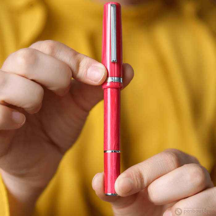 Esterbrook JR Fountain Pen - Carmine Red - Palladium Trim - Pocket - Pen Boutique Ltd