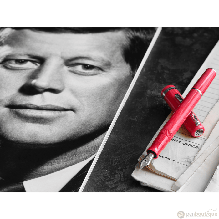 Esterbrook JR Fountain Pen - Carmine Red - Palladium Trim - Pocket - Pen Boutique Ltd