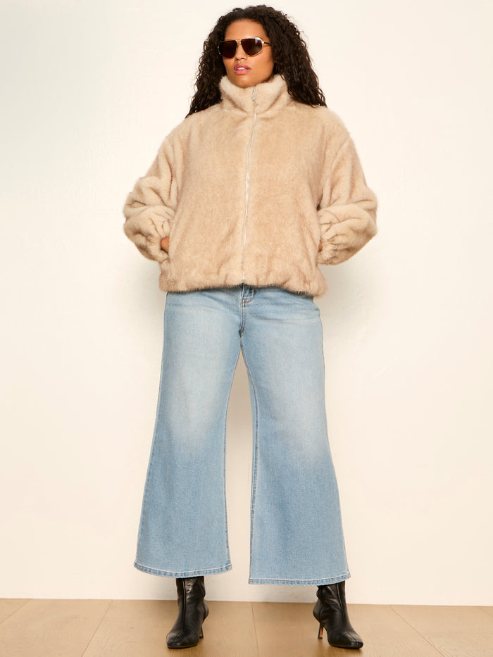 Everest Fur Bomber Arctic Hare Extended Sizing