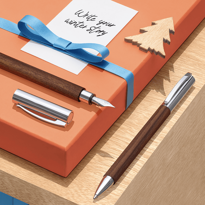 Faber-Castell Ambition Fountain Pen - Walnut - Pen Boutique Ltd