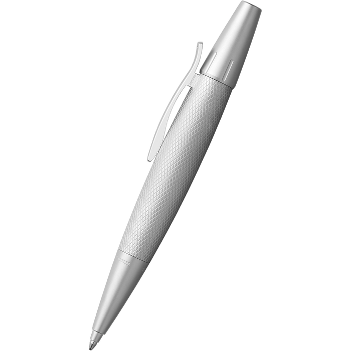 Faber-Castell Design E-Motion Ballpoint Pen - Pure Silver - Pen Boutique Ltd