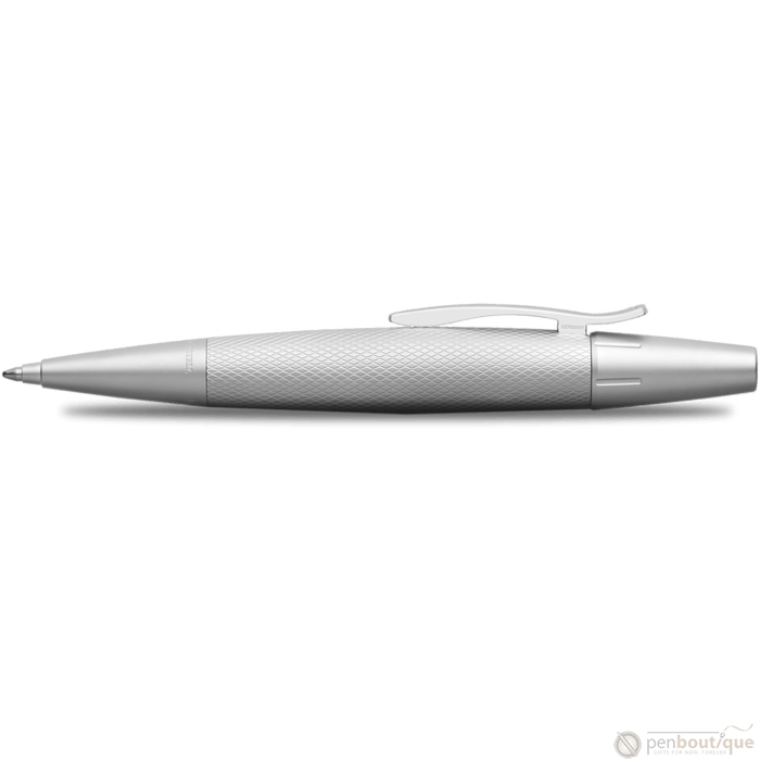 Faber-Castell Design E-Motion Ballpoint Pen - Pure Silver - Pen Boutique Ltd