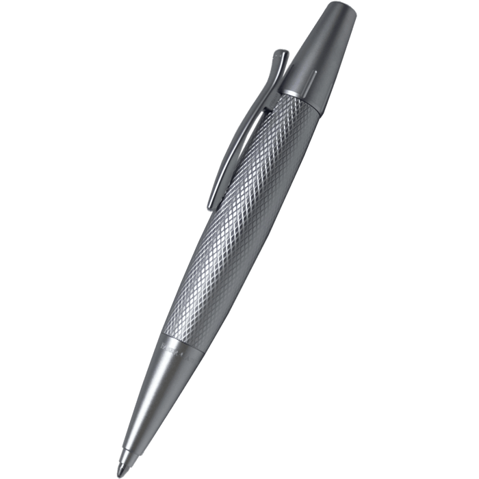 Faber-Castell Design E-Motion Ballpoint Pen - Pure Silver - Pen Boutique Ltd