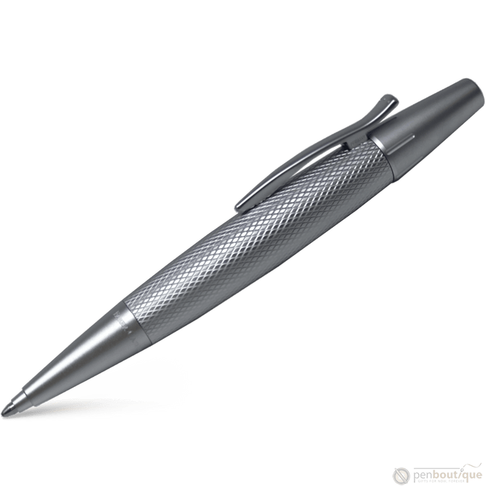 Faber-Castell Design E-Motion Ballpoint Pen - Pure Silver - Pen Boutique Ltd