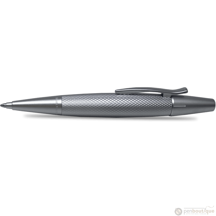Faber-Castell Design E-Motion Ballpoint Pen - Pure Silver - Pen Boutique Ltd