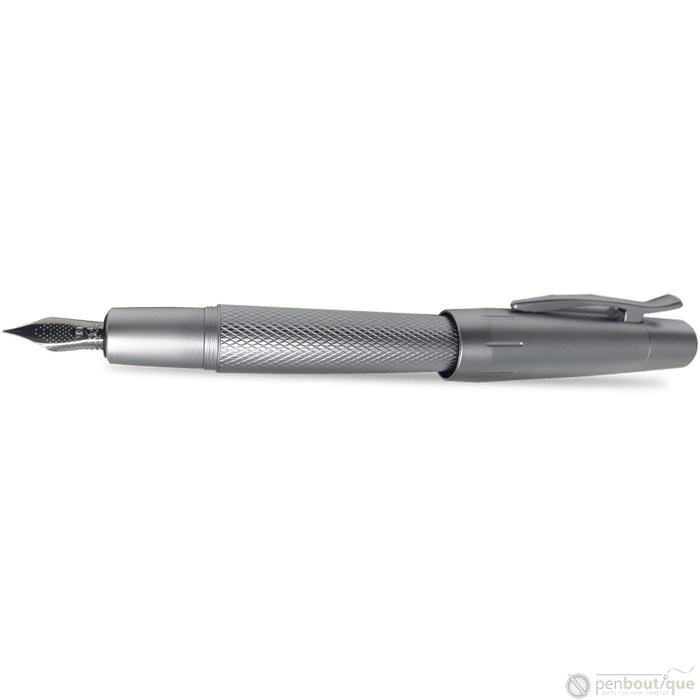 Faber-Castell Design E-Motion Fountain Pen - Pure Silver - Pen Boutique Ltd