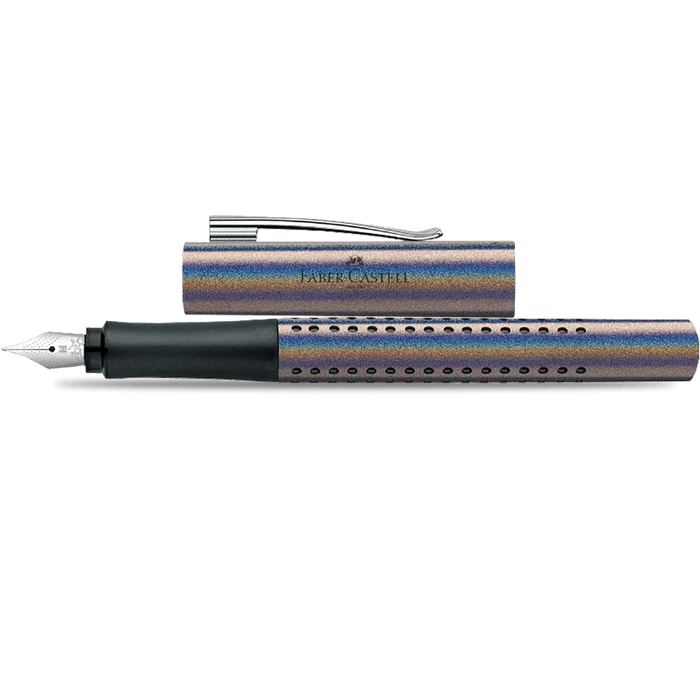 Faber - Castell Grip Fountain Pen - Glam Edition - Silver - Pen Boutique Ltd