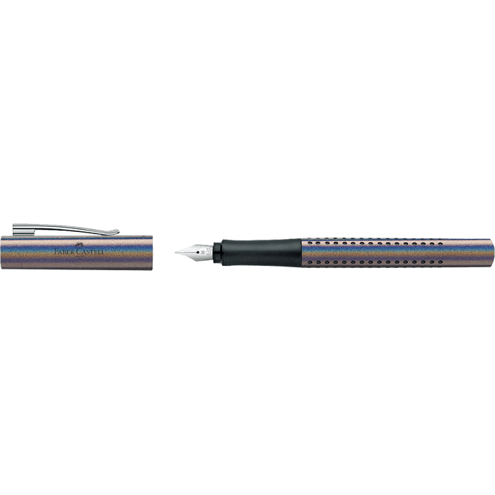 Faber - Castell Grip Fountain Pen - Glam Edition - Silver - Pen Boutique Ltd