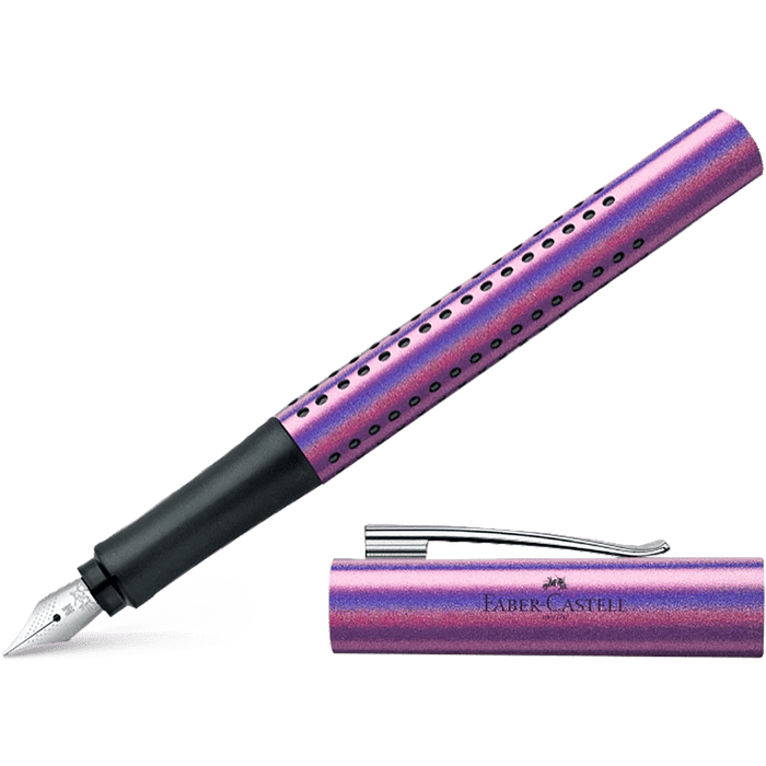Faber - Castell Grip Fountain Pen - Glam Edition - Violet - Pen Boutique Ltd