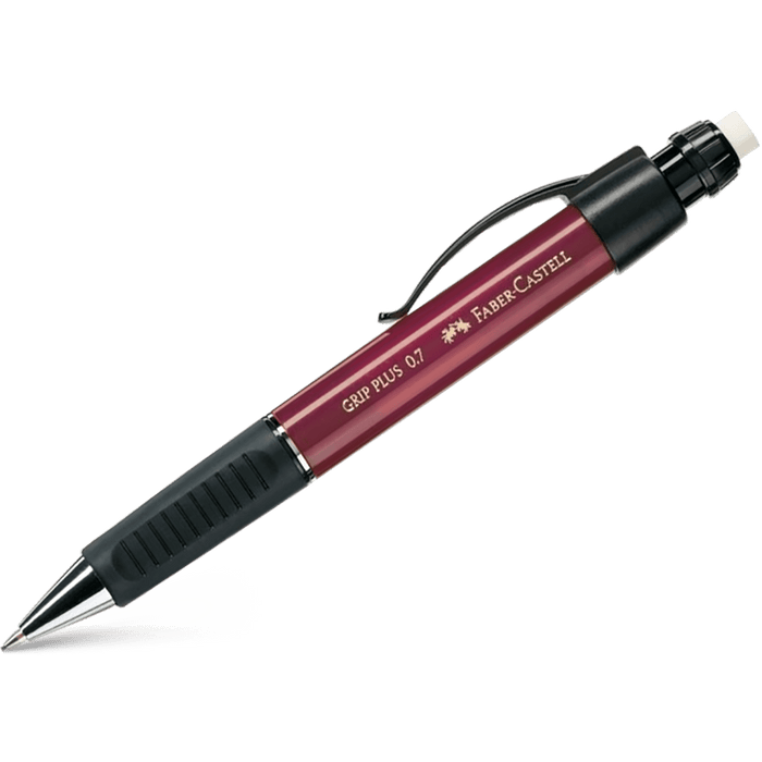 Faber - Castell Grip Plus Mechanical Pencil - Metallic Red - 0.7mm - Pen Boutique Ltd