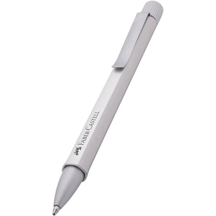 Faber-Castell Hexo Ballpoint Pen - Silver - Pen Boutique Ltd