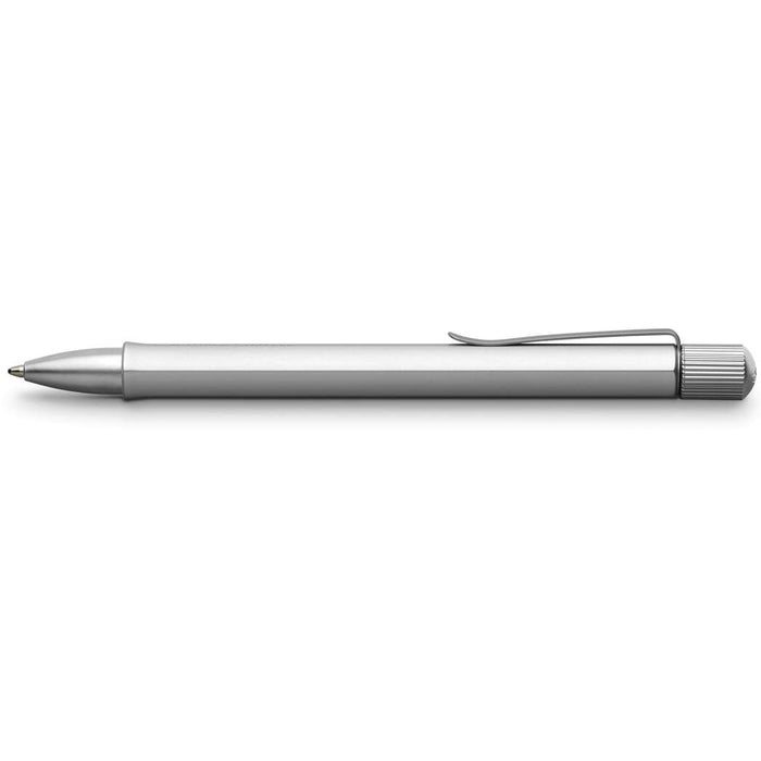 Faber-Castell Hexo Ballpoint Pen - Silver - Pen Boutique Ltd